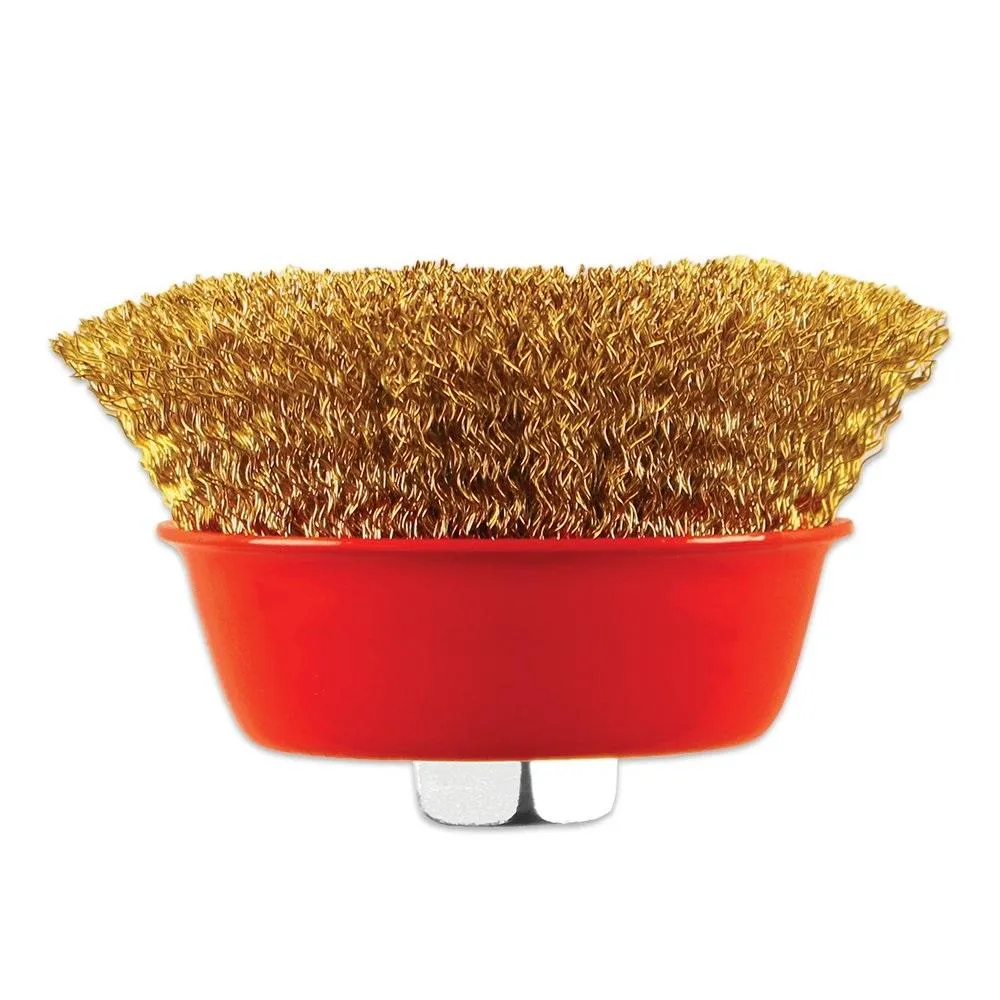 0194 Wire Wheel Cup Brush (Gold)