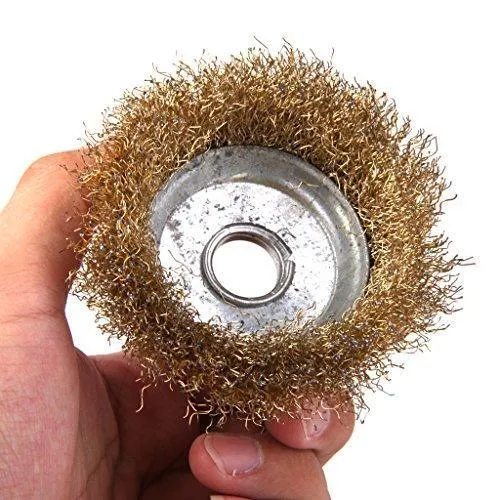 0194 Wire Wheel Cup Brush (Gold)