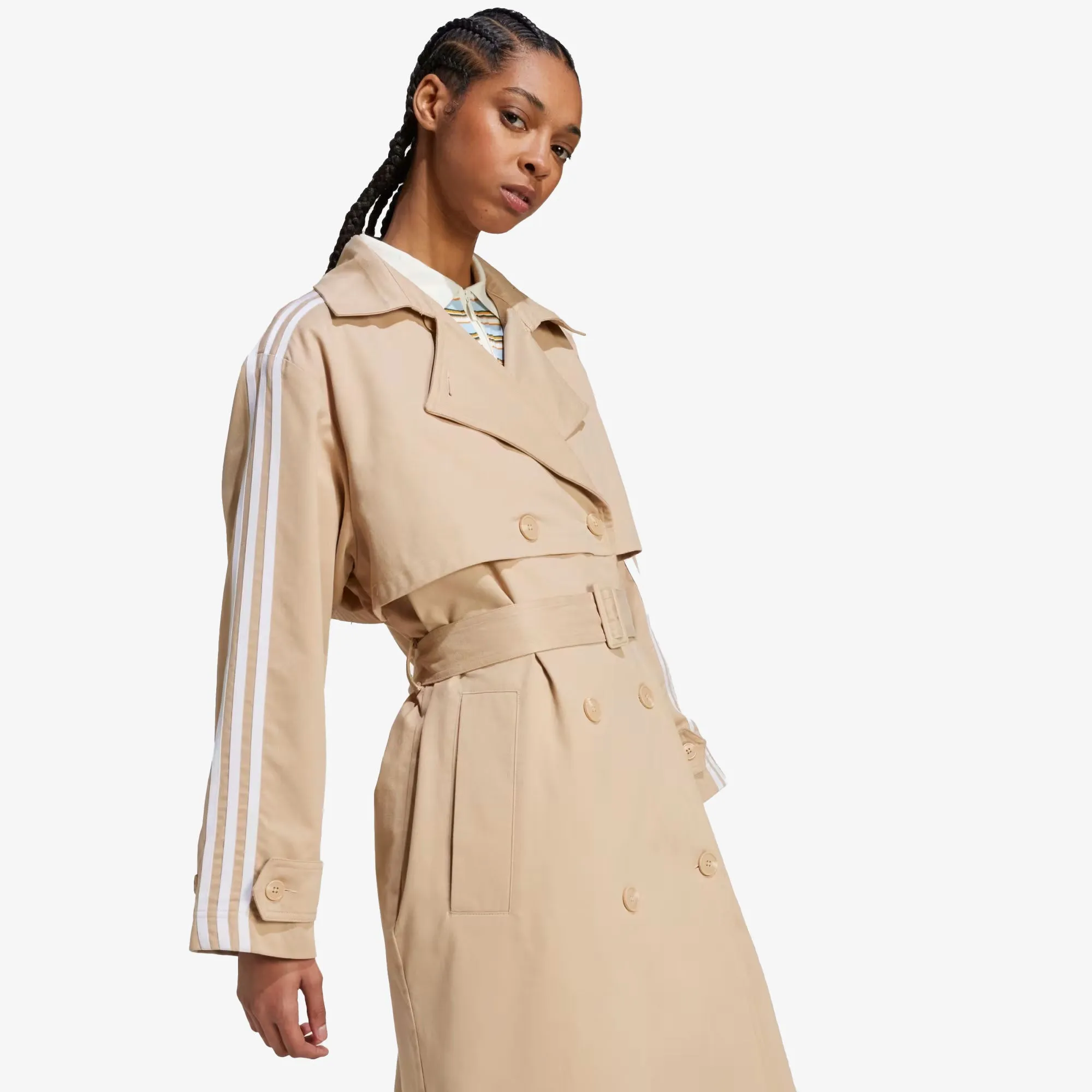 ADIDAS ORIGINALS | WMN'S  ADICOLOR TRENCH COAT TWILL { MAGIC BEIGE