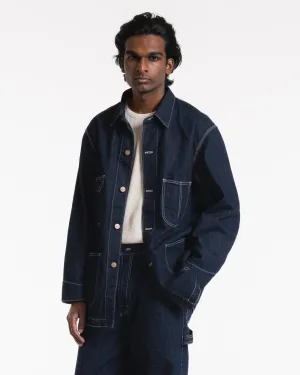 Alcatraz Jacket Hemp Denim Indigo