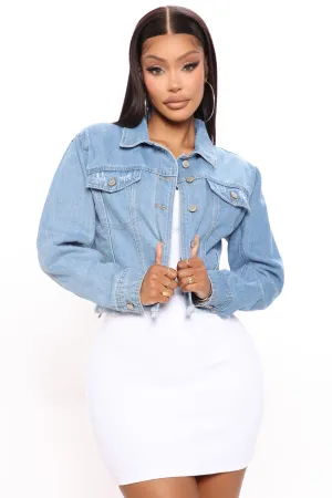 All Tied Up Denim Jacket - Light Wash