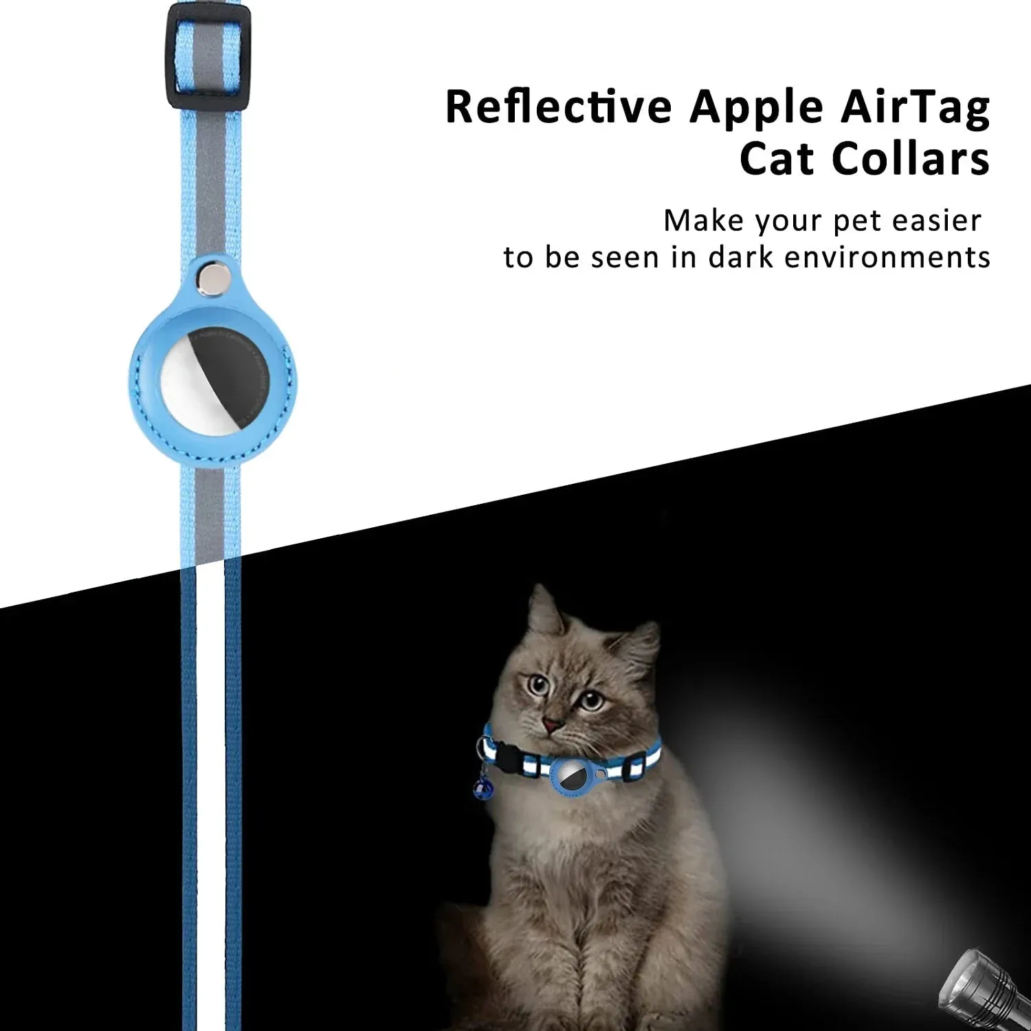 Anti-Lost Cat Collar for AirTag GPS Tracker Protective Case