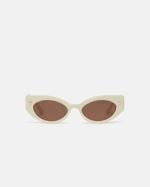 Azalea - Bio-Plastic Cat-Eye Sunglasses - Shell