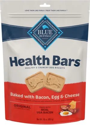 Blue Buffalo Health Bars Baked with Bacon, Egg & Cheese Dog Treats