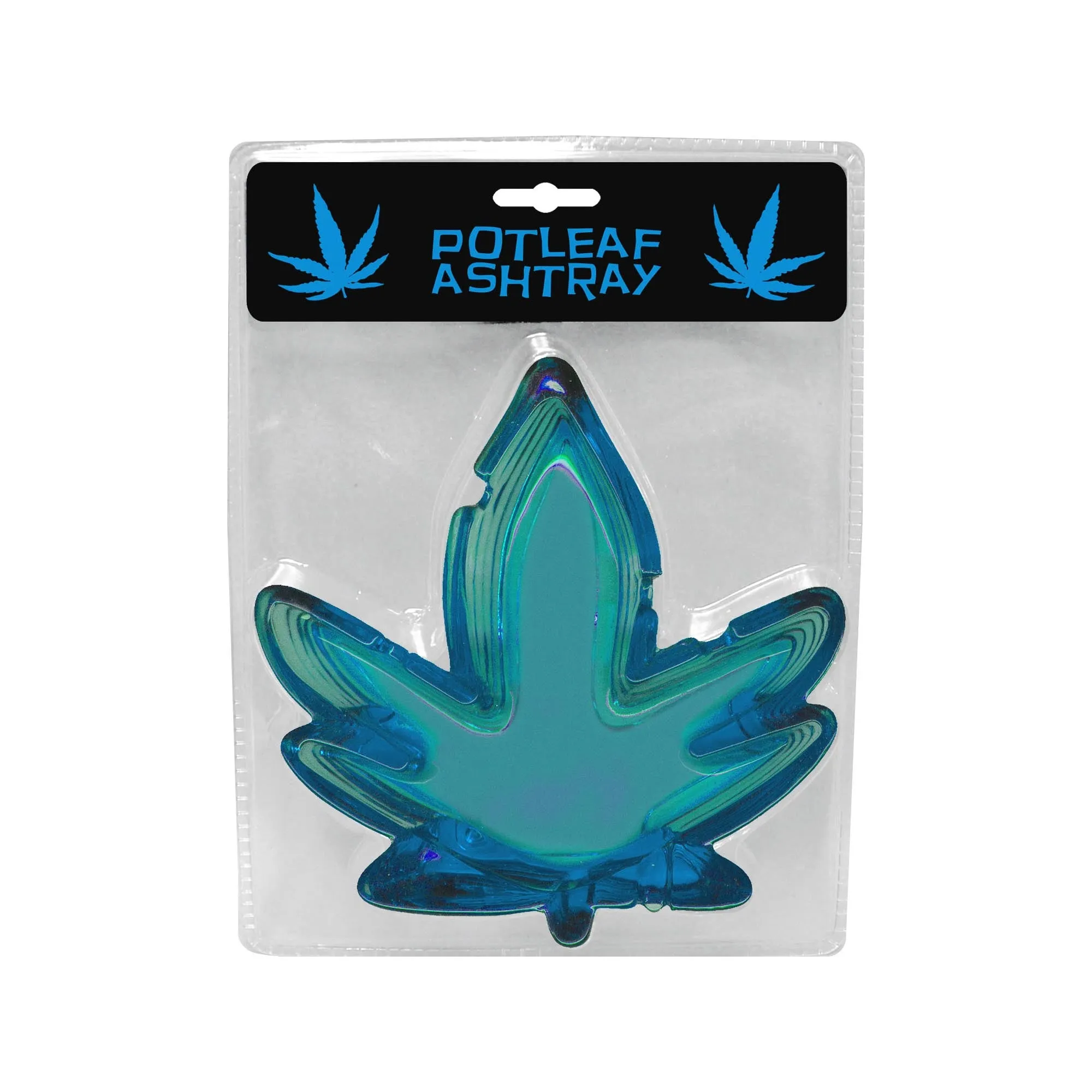 BLUE POT LEAF ASHTRAY