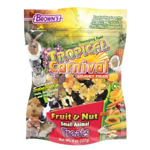 Brown's Tropical Carnival Fruit & Nut Small Animal Treat 8 oz