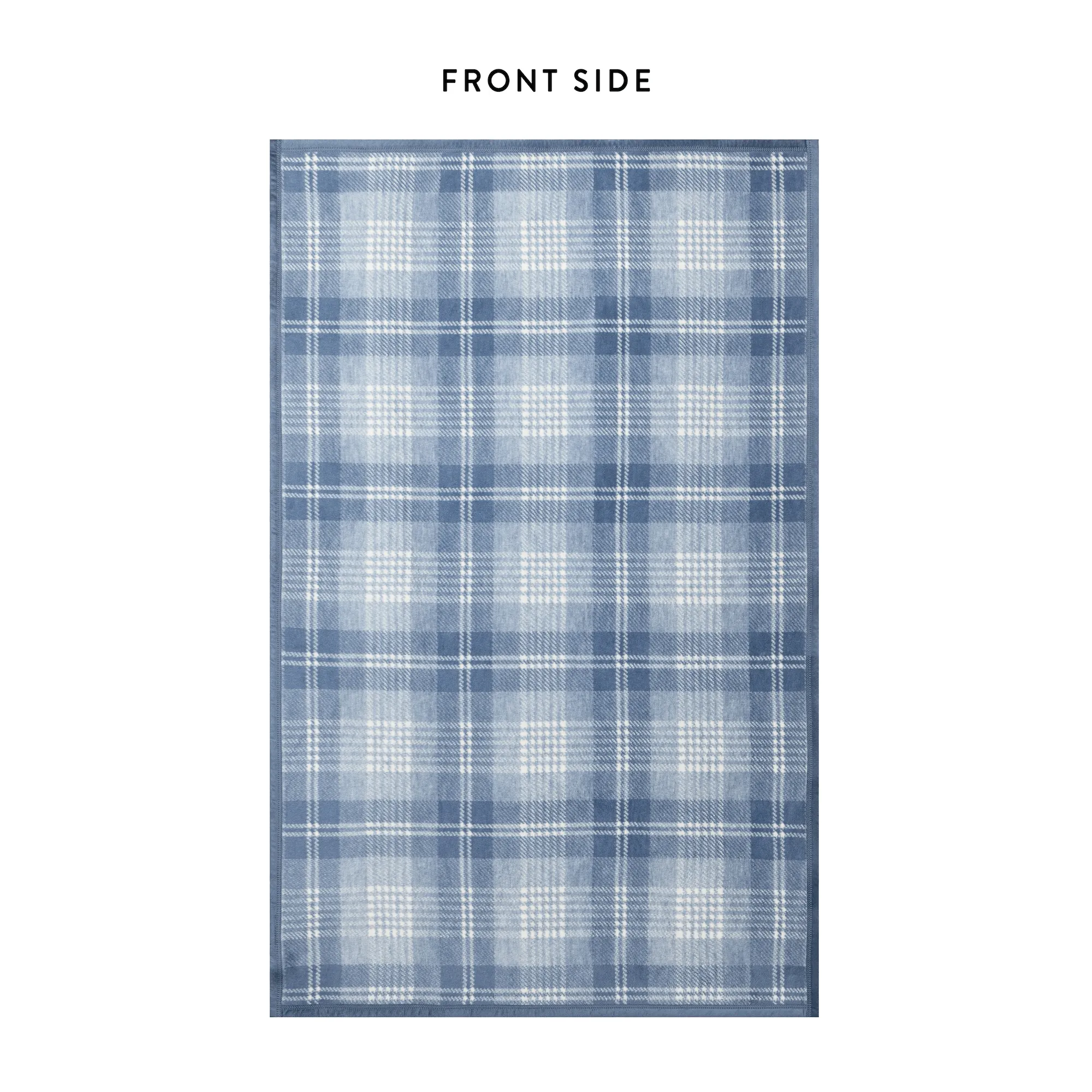 ChappyWrap x TFD Blue Frost Plaid Dog Blanket