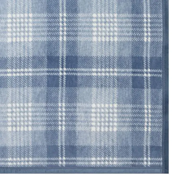 ChappyWrap x TFD Blue Frost Plaid Dog Blanket