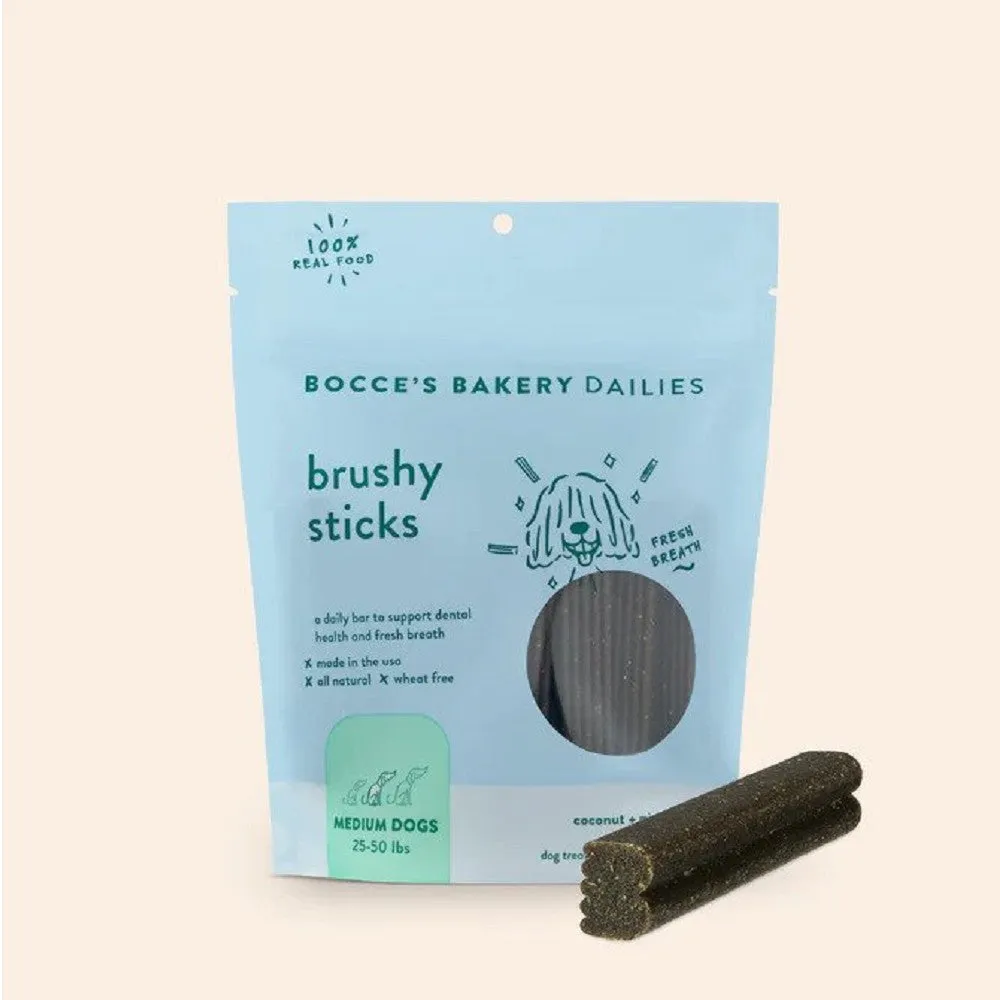 Coconut   Mint All Natural Dental Brushy Sticks Dog Treats