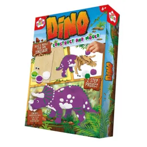 Construct & Mould Dino Model Activity Set - Creative Kit Building Moulding Dinosaur Models Palaeontologists