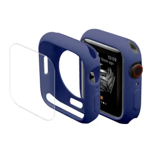 ENKAY Apple Watch (41mm) TPU cover with screen protector - Dark Blue