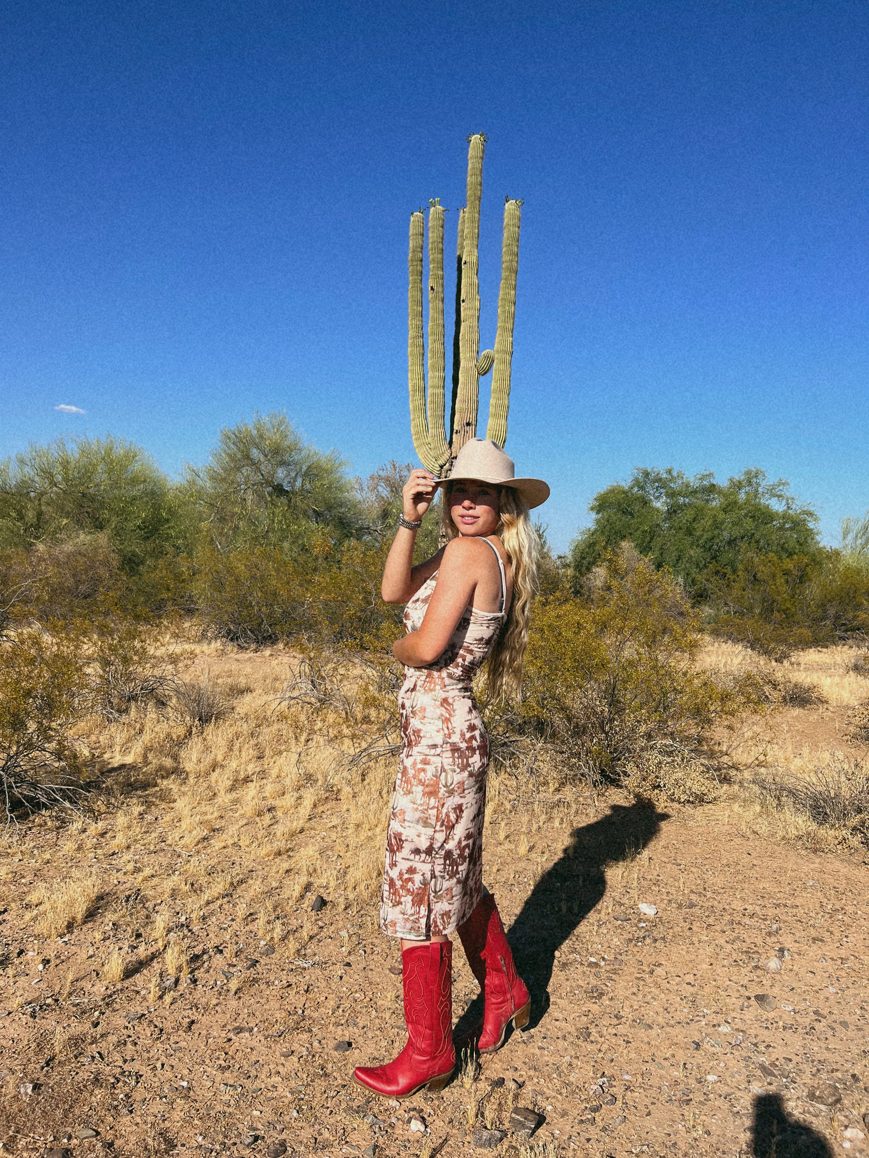 Giddy Up Cowgirl Midi Mesh Dress