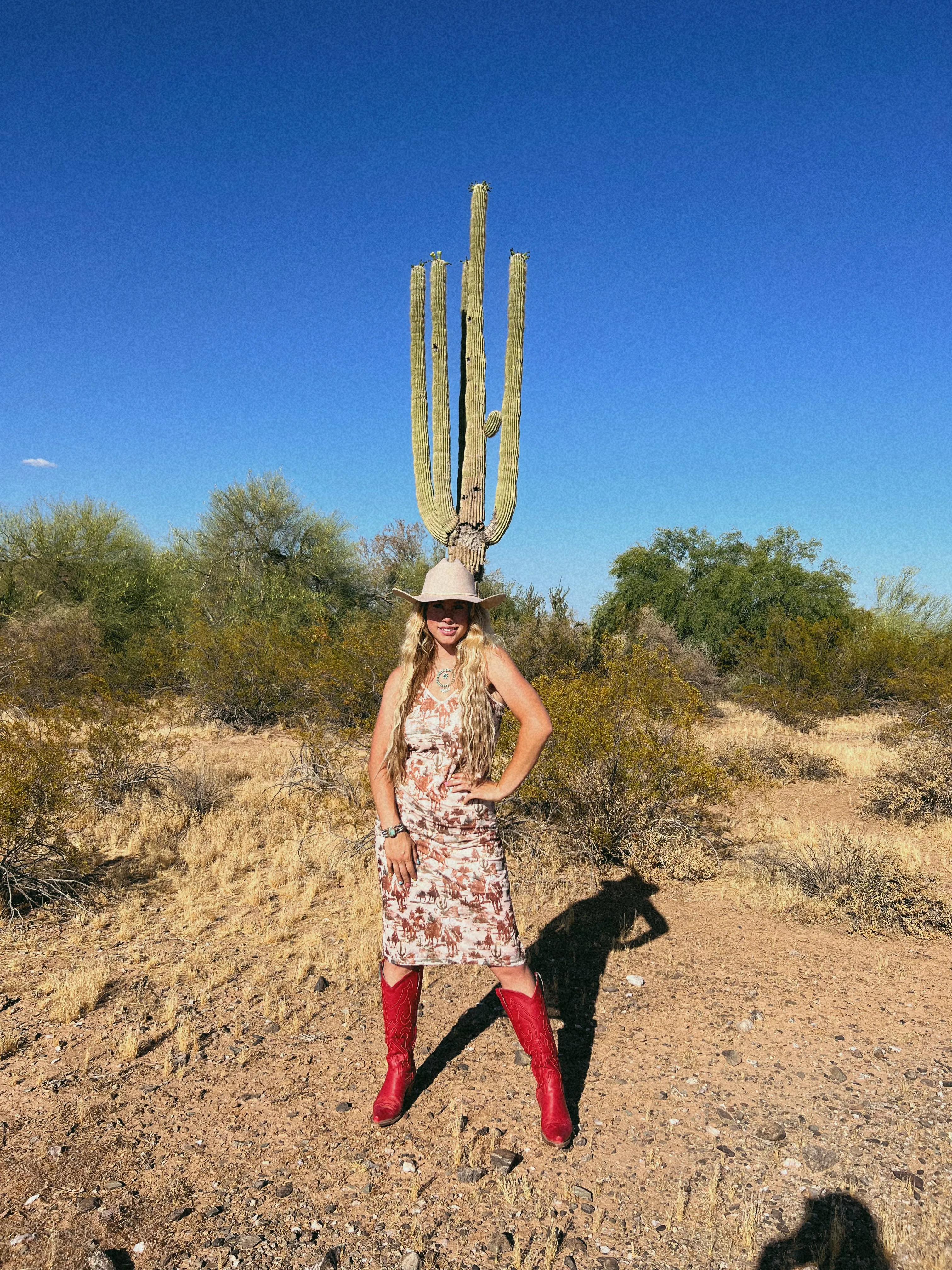 Giddy Up Cowgirl Midi Mesh Dress