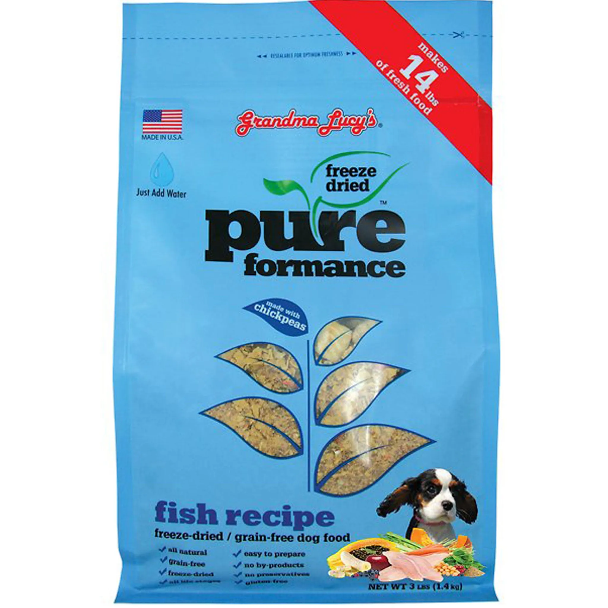 Grandma Lucy's Pureformance Freeze Dried Fish Dog Food