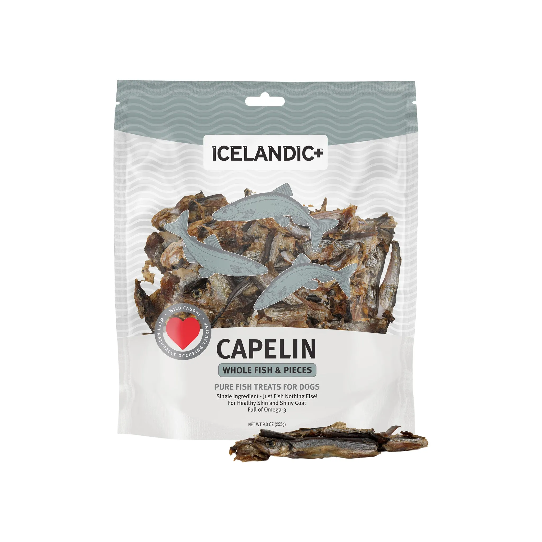 Icelandic  Capelin Whole Fish & Pieces Dog Treats