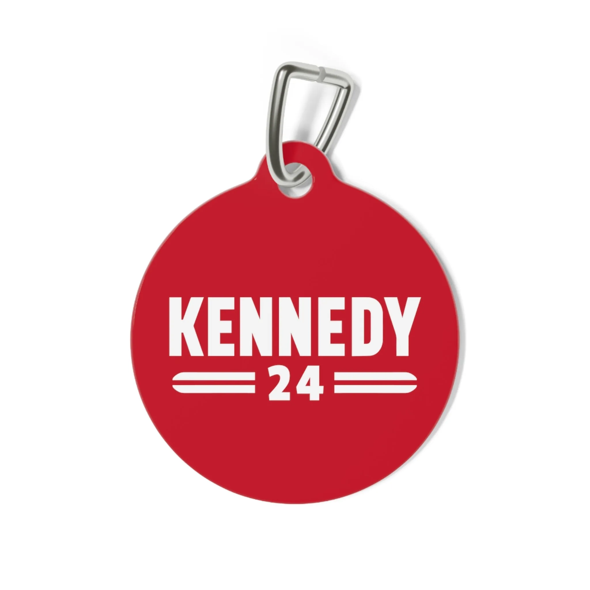 Kennedy Classic Pet Collar Tag in Red