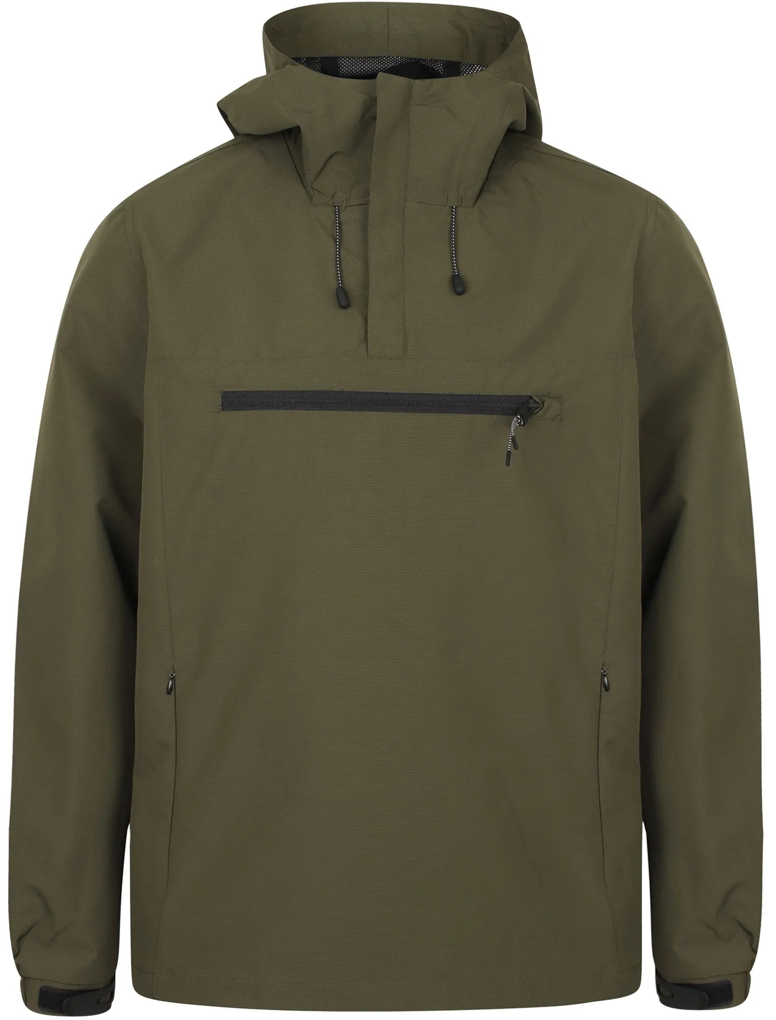 Lant Pullover Windbreaker Jacket In Khaki - Tokyo Laundry