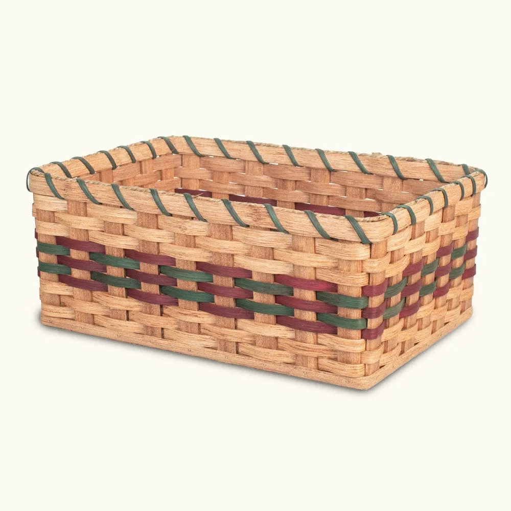 Large Organizer Basket | Amish Woven Wicker Decorative Storage