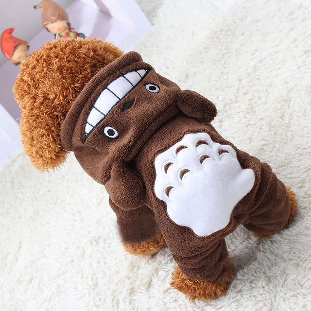 Lovely Warm Fleece Jumpsuit Dog Costume