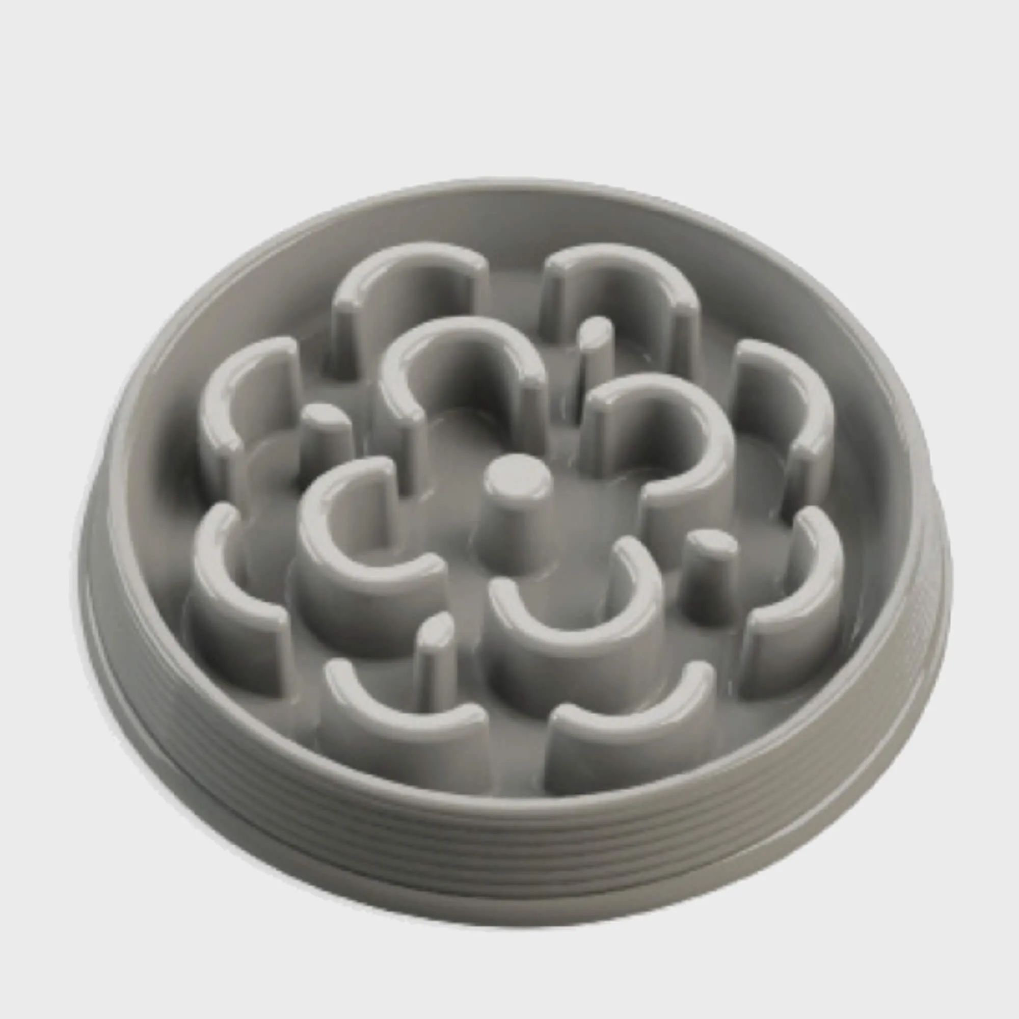 Medallion slow feeder puzzle dog bowl