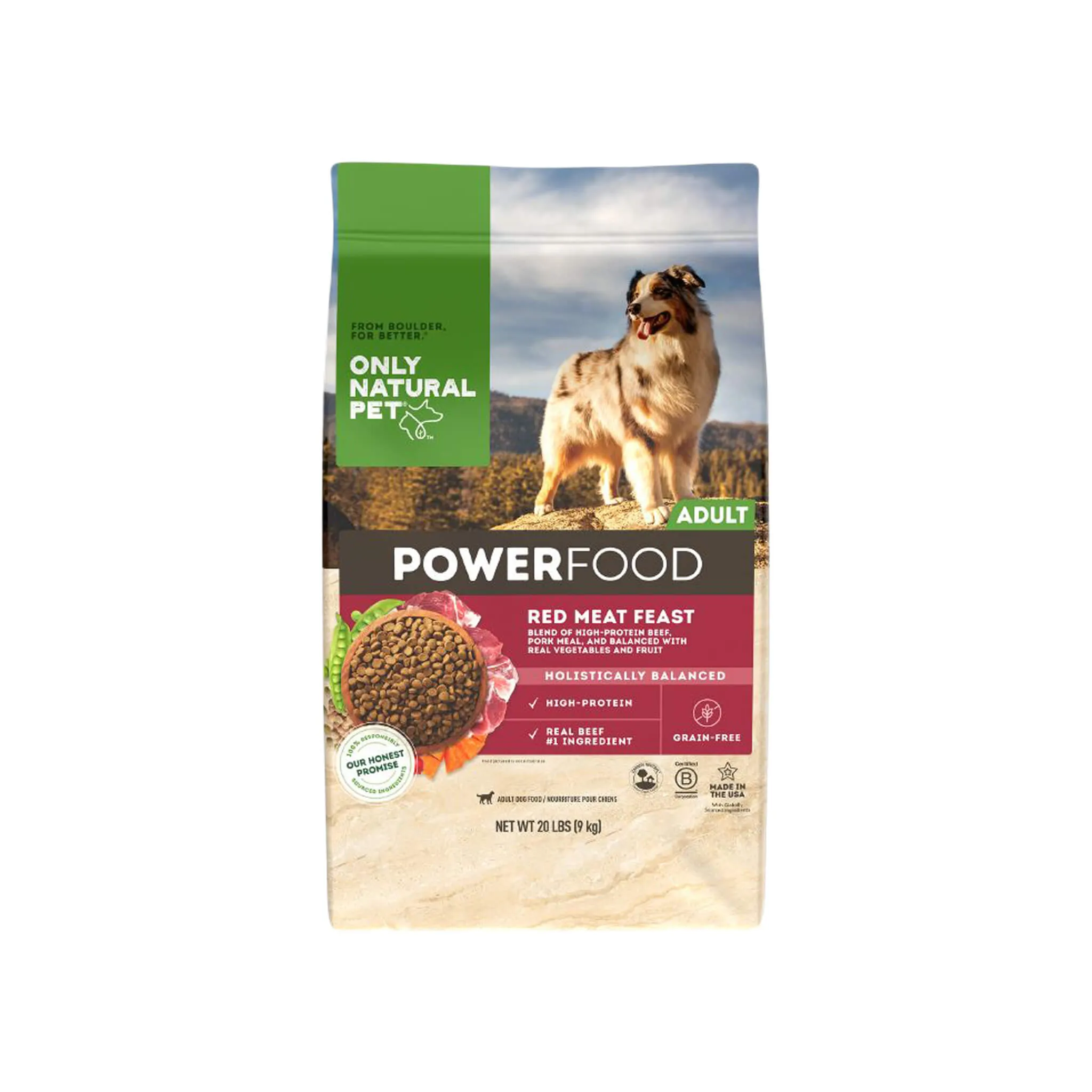 Only Natural Pet PowerFood Red Meat Feast Grain Free Dog Food