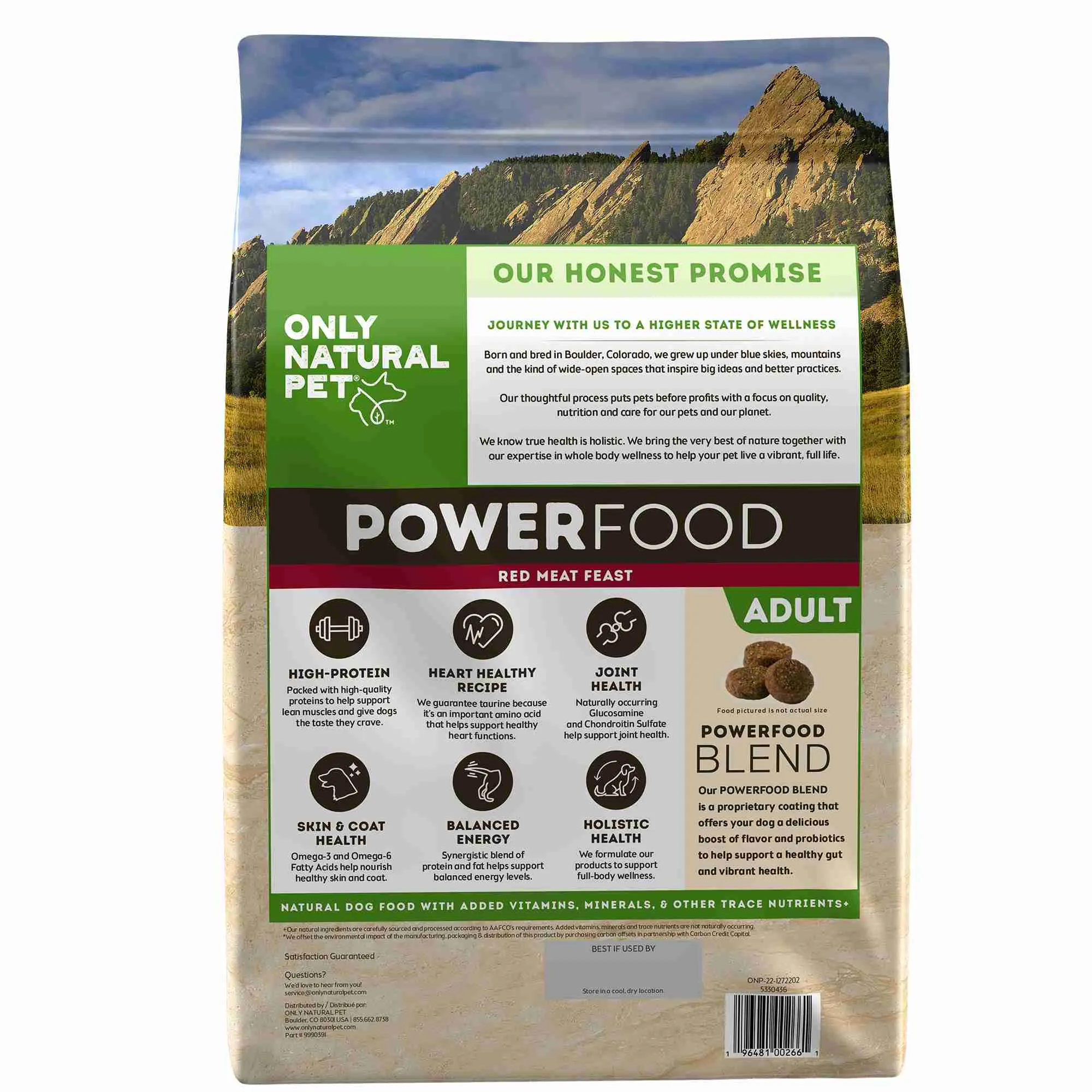 Only Natural Pet PowerFood Red Meat Feast Grain Free Dog Food