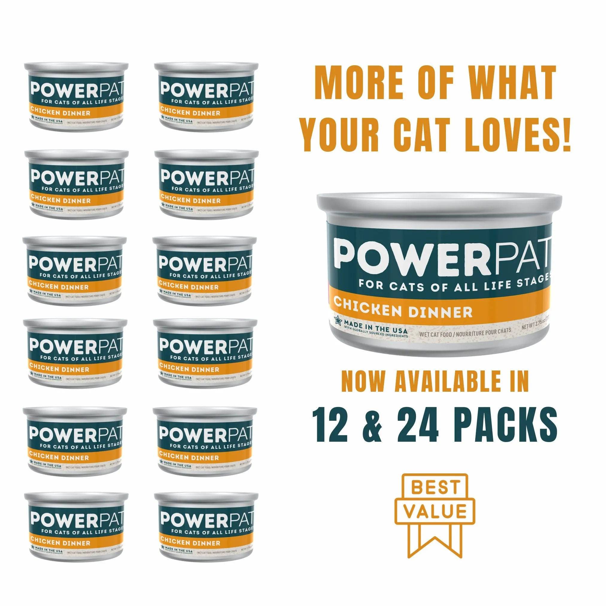 Only Natural Pet PowerPate Grain-Free Chicken Dinner Wet Cat Food