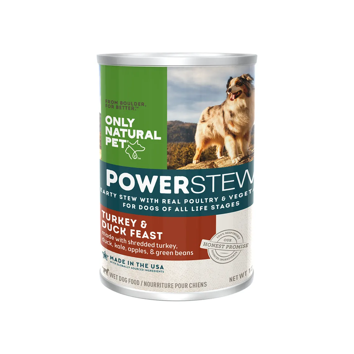 Only Natural Pet PowerStew Grain-Free Turkey & Duck Feast Wet Dog Food