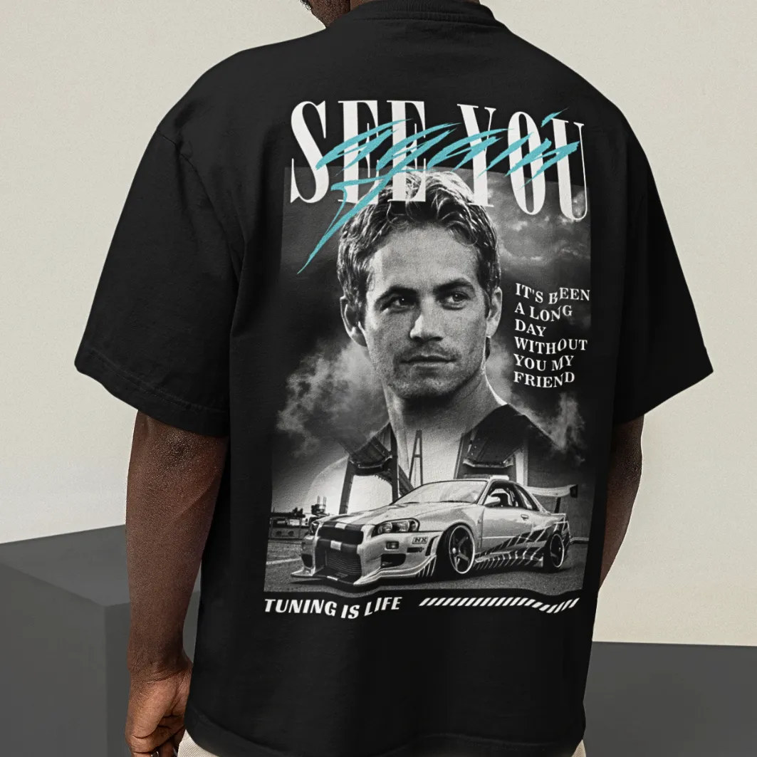 Paul Walker see you again oversized shirt