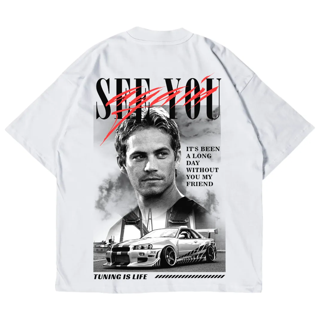 Paul Walker see you again oversized shirt