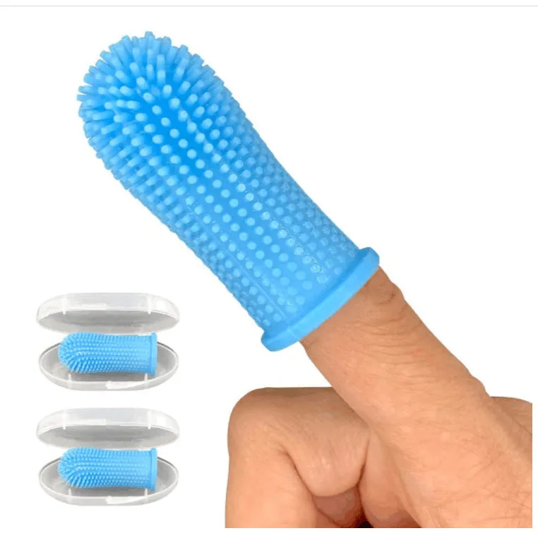 Pet Fingertip Cleaning Silicone Toothbrush