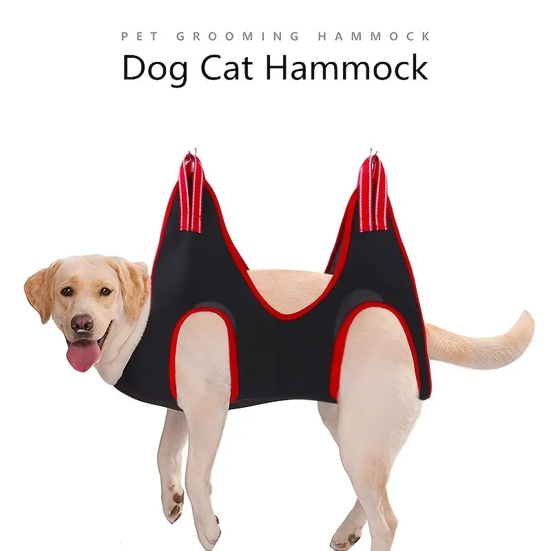 Pet Grooming Hammock For Dog & Cat, Cat Hammock Restraint Bag For Bathing Trimming Nail Clipping