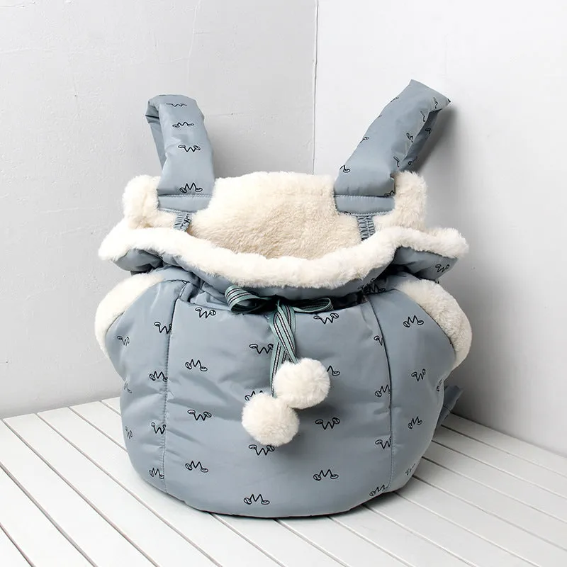 Pets Carrier Backpack Outdoor and Travel Use in Winter sling Sleeping Bag