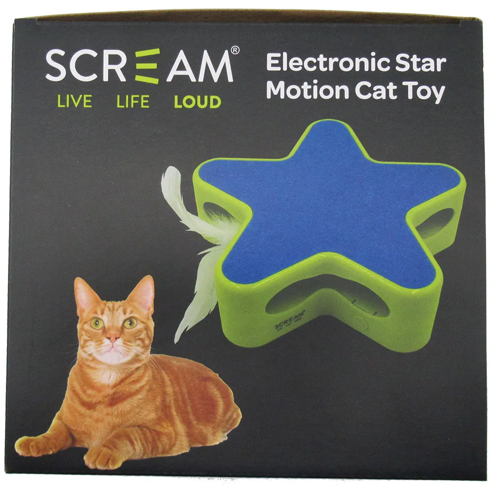 Scream Electronic Star Motion Blue Cat Toy