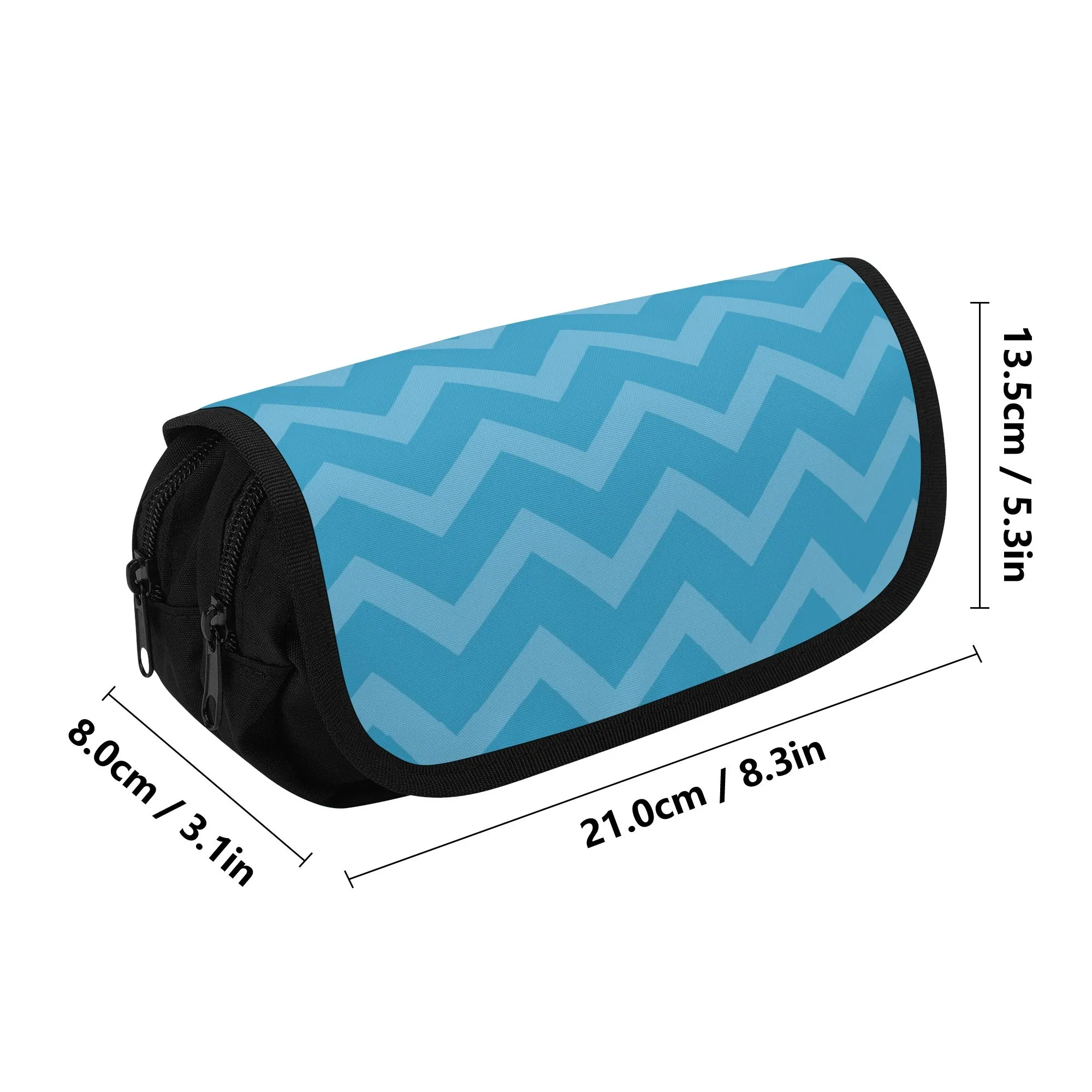 Stylish & Trendy Double Layer Pencil Cases for Tweens & Teens. Back to school supplies Anime Inspired Blue Pencil case