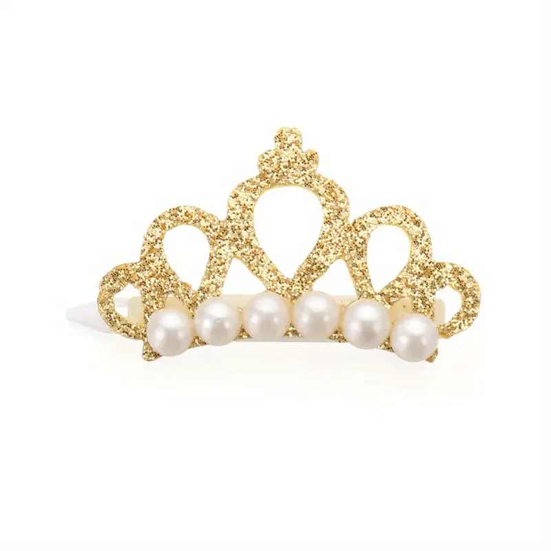 Stylish Crown Pet Hair Clips for Cats