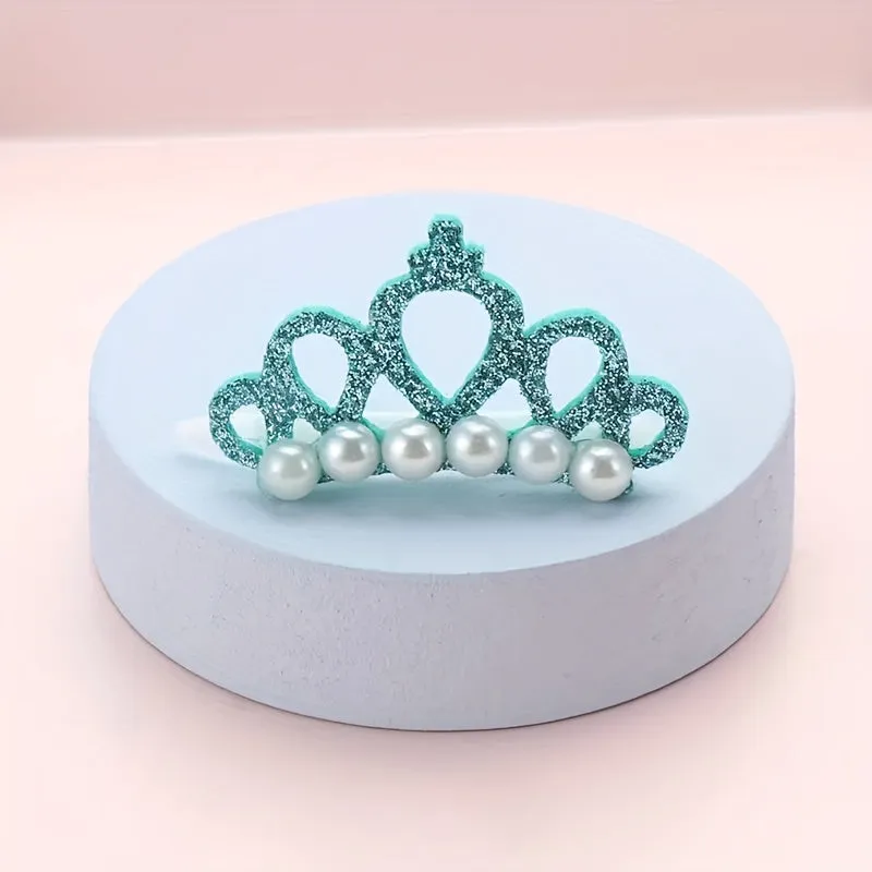 Stylish Crown Pet Hair Clips for Cats