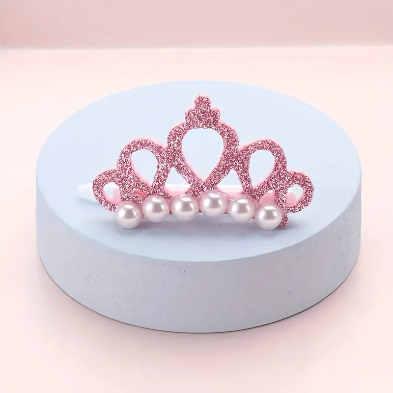 Stylish Crown Pet Hair Clips for Cats