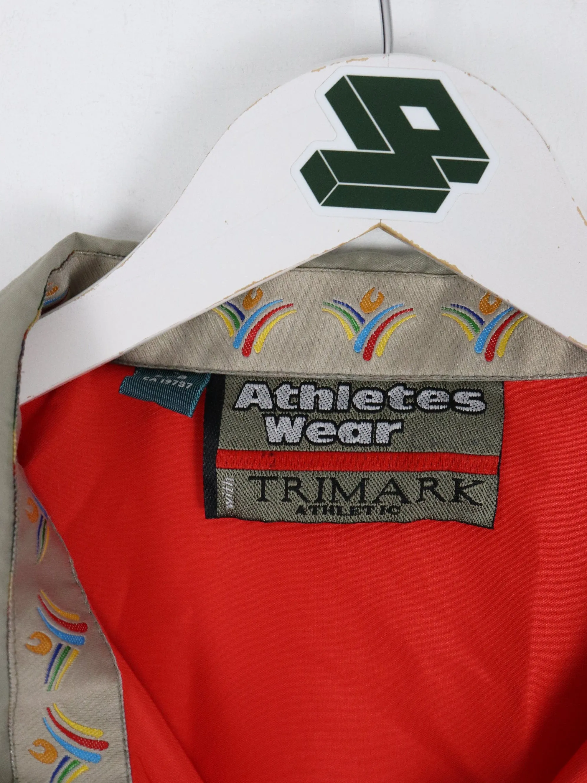 Vintage Pan-Am Games Windbreaker Mens Large Red Jacket