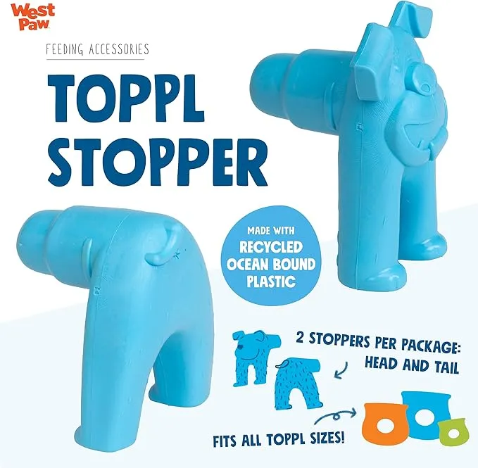 West Paw Toppl Stopper Blue